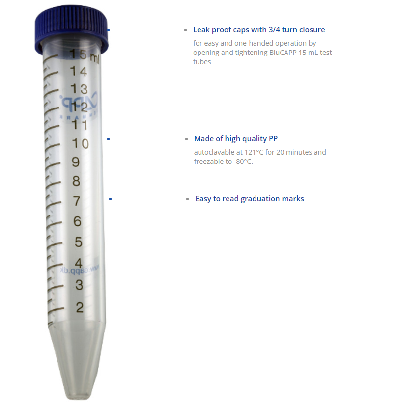 BluCapp Centrifuge tubes